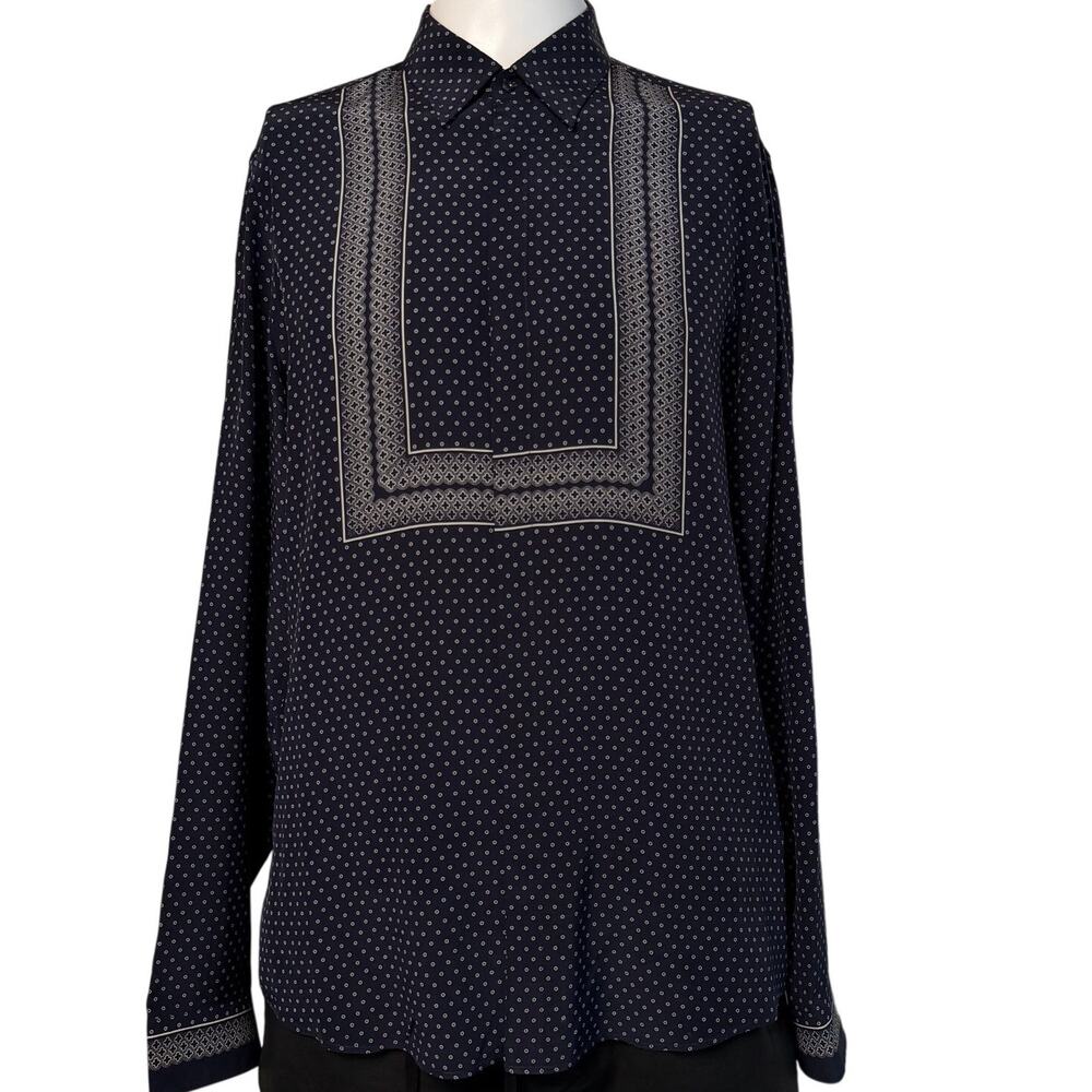 Gucci Resort 2014 Tile Pattern Silk Twill Shirt Slim fit  41 / 16  Made in Italy